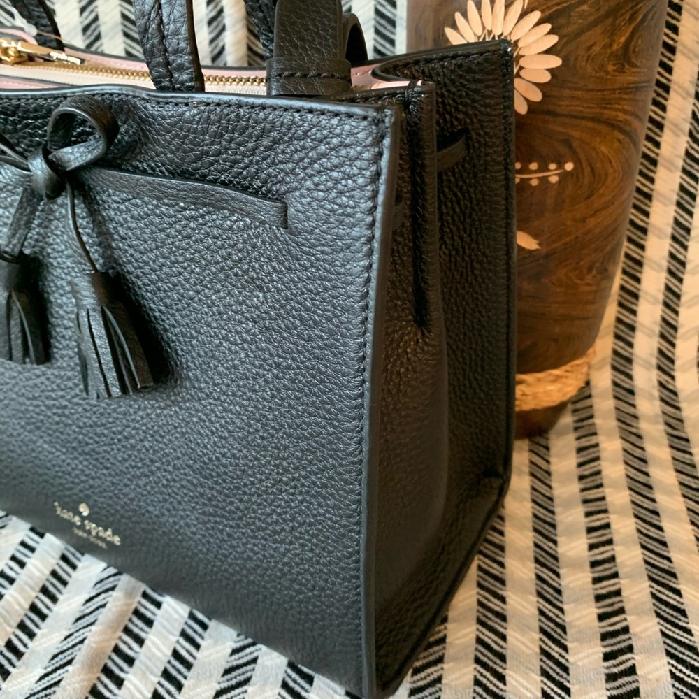Kate spade small satchel hayes black crossbody - Picture 3 of 7